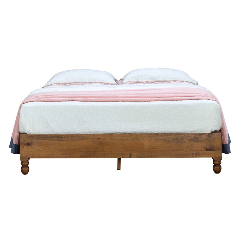 Millwood Pines 12" Wood Bed Frame