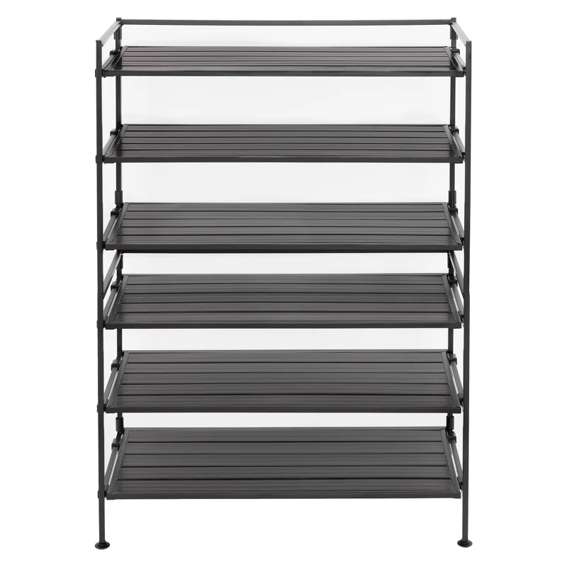 3-Tier (12 Pair) Stackable Resin Shoe Storage Rack