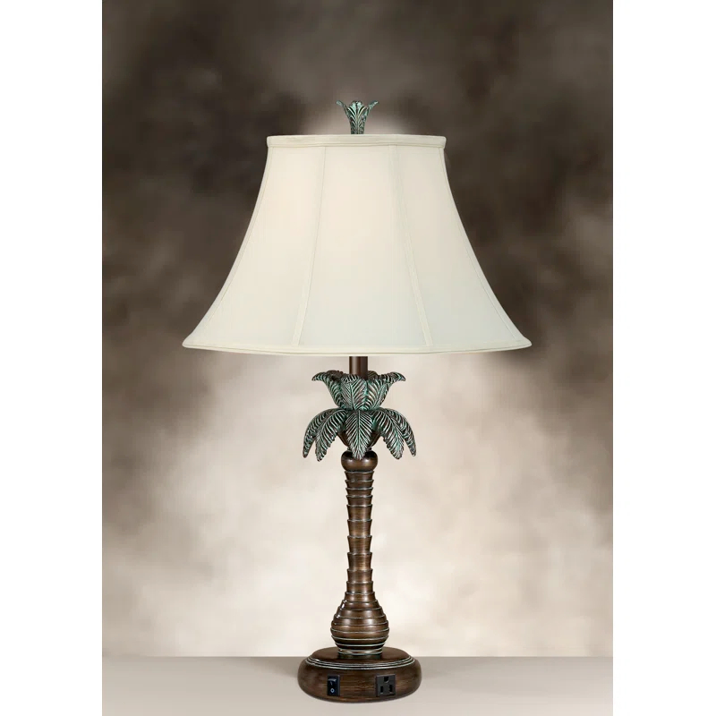 Medallion Lighting Palm Tree Resin Table Lamp (Set of 2)