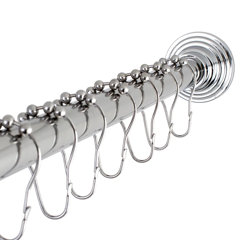 Kingston Brass Kingston Brass Edenscape 60-Inch to 72-Inch Adjustable Shower Curtain Rod with Rings