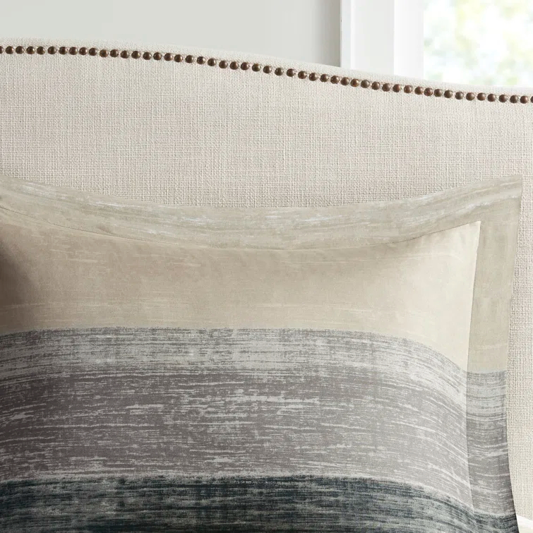 Madison Park Essentials Saben Striped Comforter Set with Cotton Bed Sheets