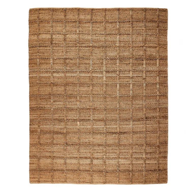 Gracie Oaks Hanne Jute Area Rug for Dining Room Living Room, Natural
