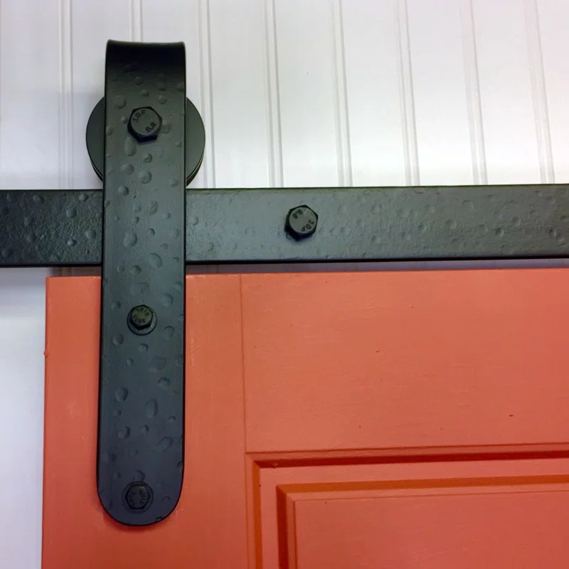 Acorn Round End Rolling Standard Single Track Barn Door Hardware Kit | Wayfair