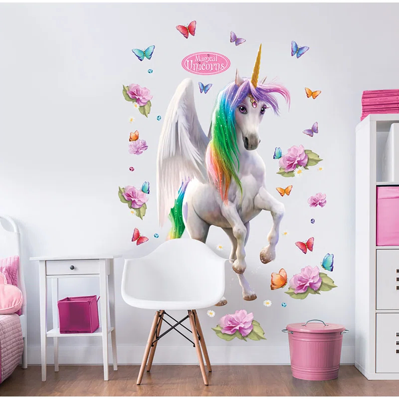 WallPops! Magical Unicorn Peel & Stick Border