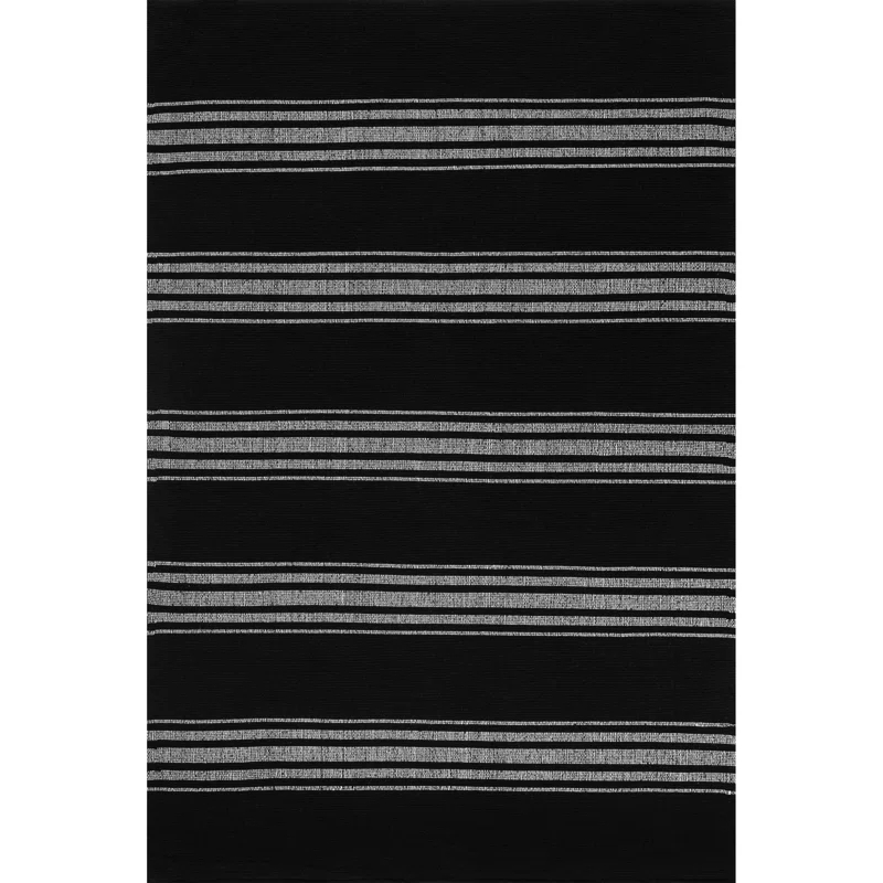 Breakwater Bay Aloizas Striped Cotton Area Rug