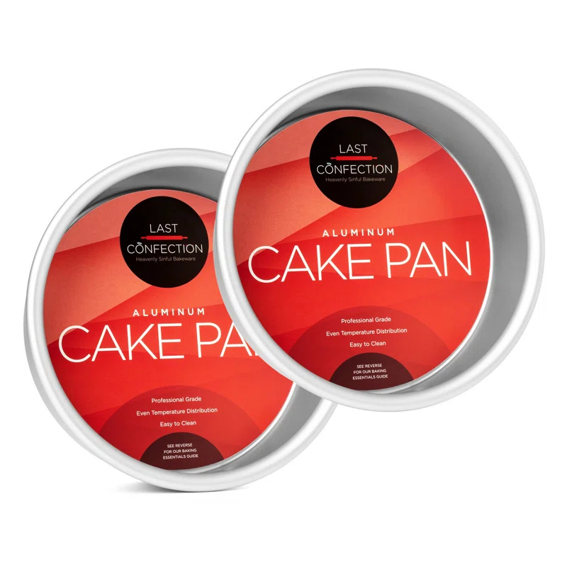Last Confection 2 Piece Aluminum Bakeware Set, 6" x 2" Deep