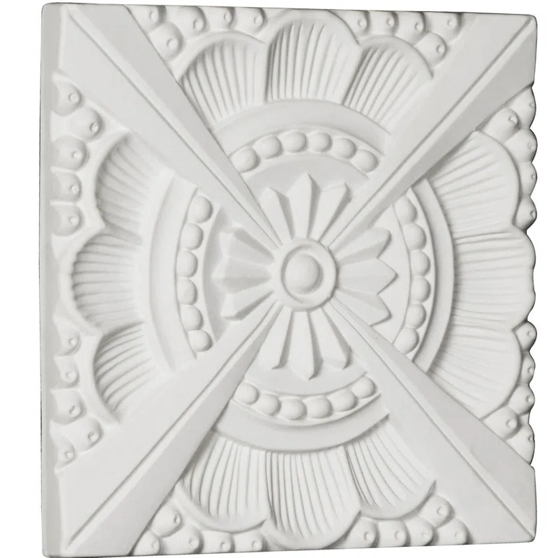 Ekena Millwork Palmetto 7.875'' H x 7.875'' W x 625'' D Urethane Rosette Applique