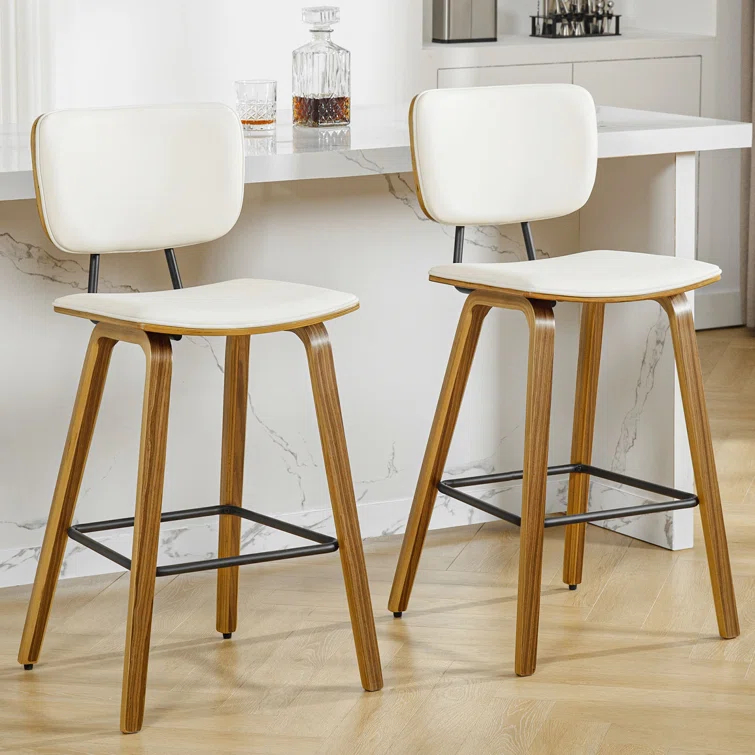Corrigan Studio® 26" Upholstered Counter Height Bar Stools