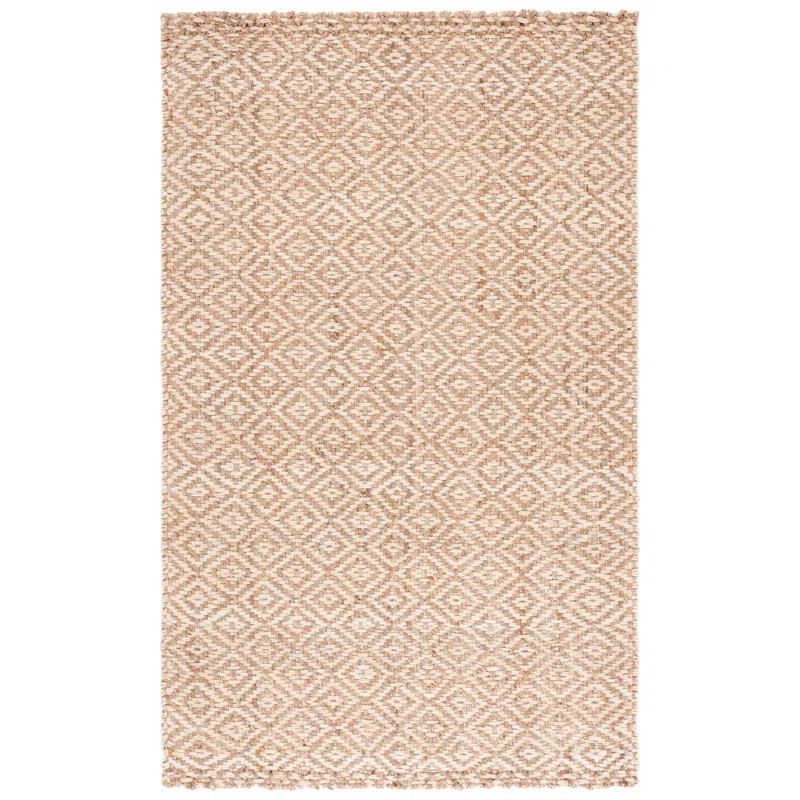 Martha Stewart Hand Woven Jute Geometric Rug