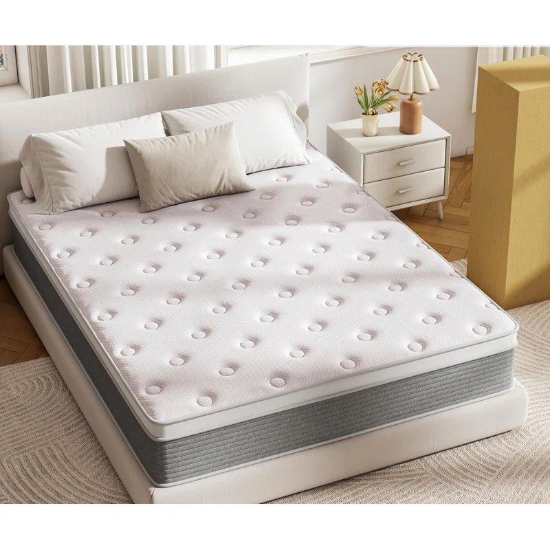 Alwyn Home Full Mattress 12 Inch Full Size Mattress Hybrid Design Memory Foam Full Mattress In A Box For Cooling Sleep Pressure Relief Supportive Fiberglass Free