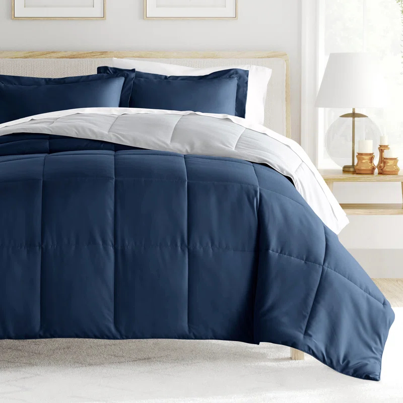 Becky Cameron Reversible Down-Alternative Comforter Bedding Set