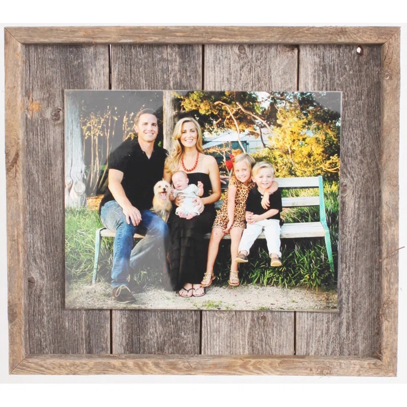 Millwood Pines Nasim Weathered Gray Wood Matte Picture Frame