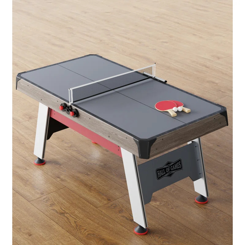 Hall Of Games 66" Air Powered Hockey With Table Tennis Top