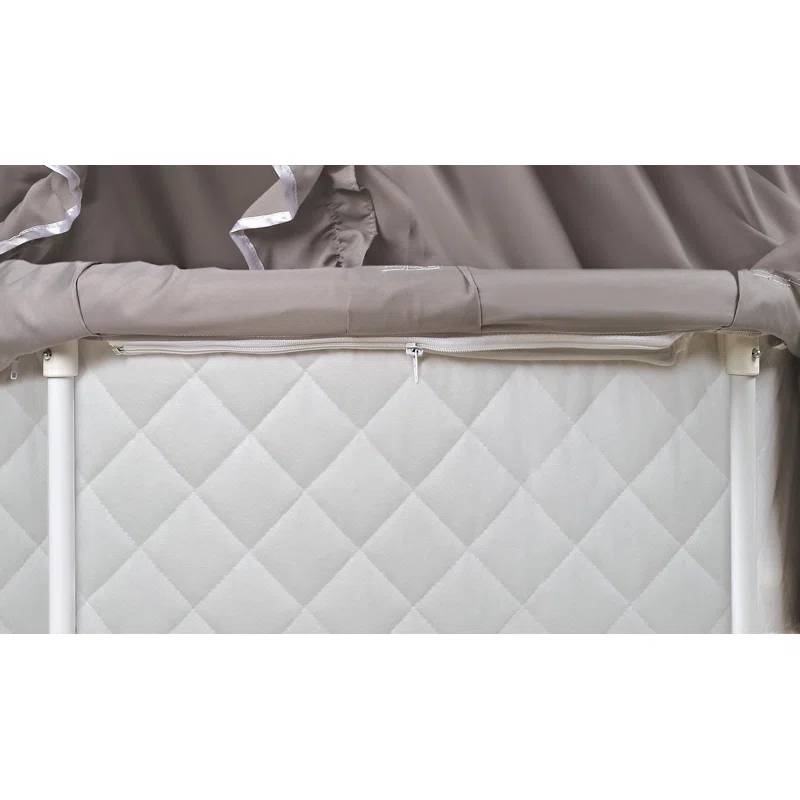 Harriet Bee Deford Bassinet with Bedding with Mattress and Stand