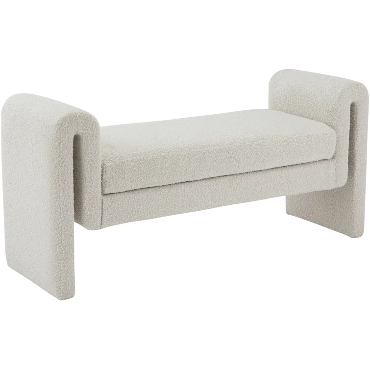 Wrought Studio™ Hiroyasu Upholstered Boucle Bench