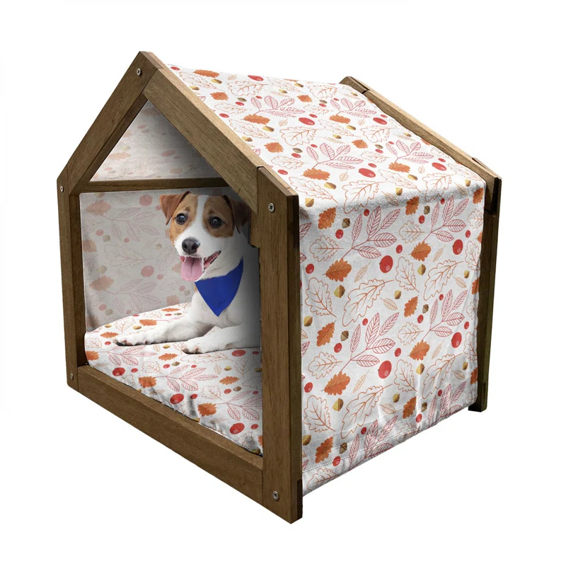 East Urban Home Wood Portable Dog House