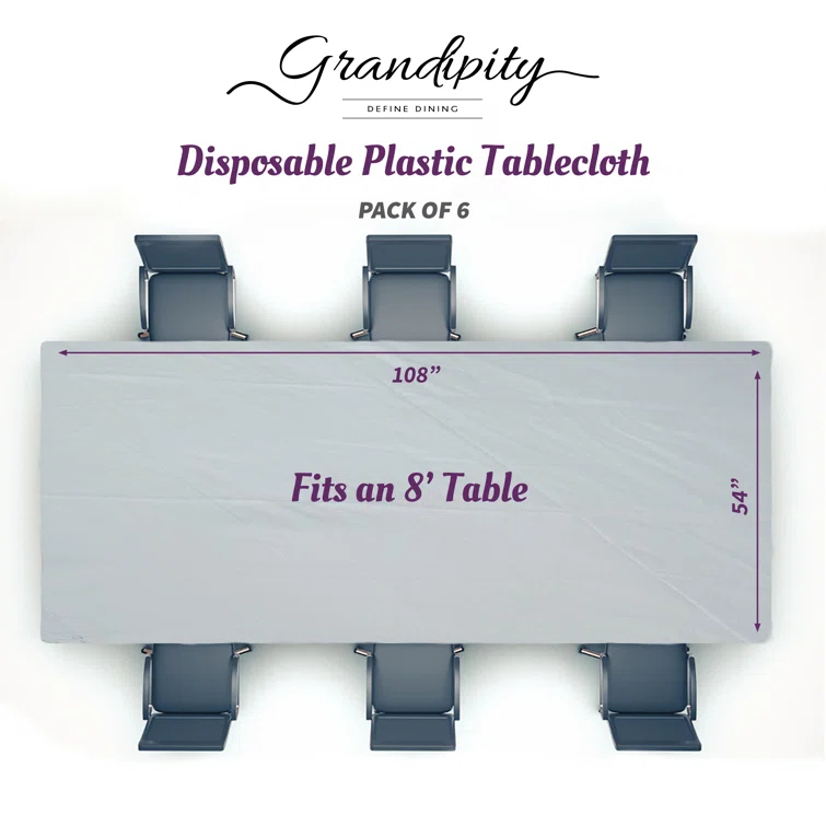 Grandipity Disposable Tablecloth (Set of 12)