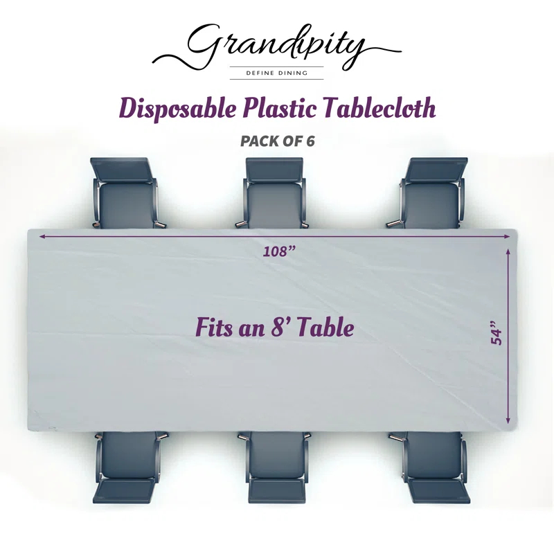 Grandipity Disposable Tablecloth (Set of 12)