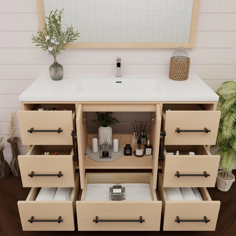 MEBO Victoria 47.2'' Single Bathroom Vanity with Acrylic Top