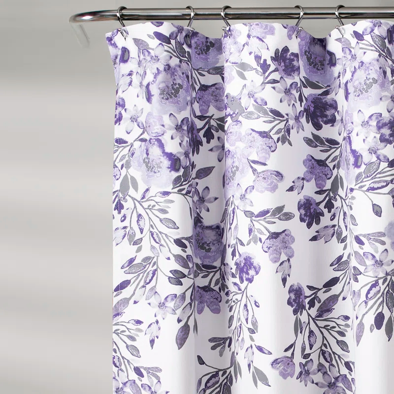 Lush Decor Tanisha Floral Shower Curtain