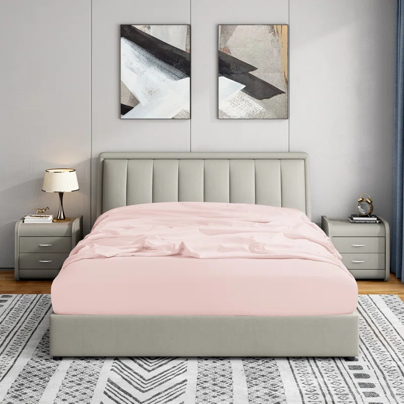 Swift Home 1800 Series 16 Inch Deep Microfiber Fitted Sheet