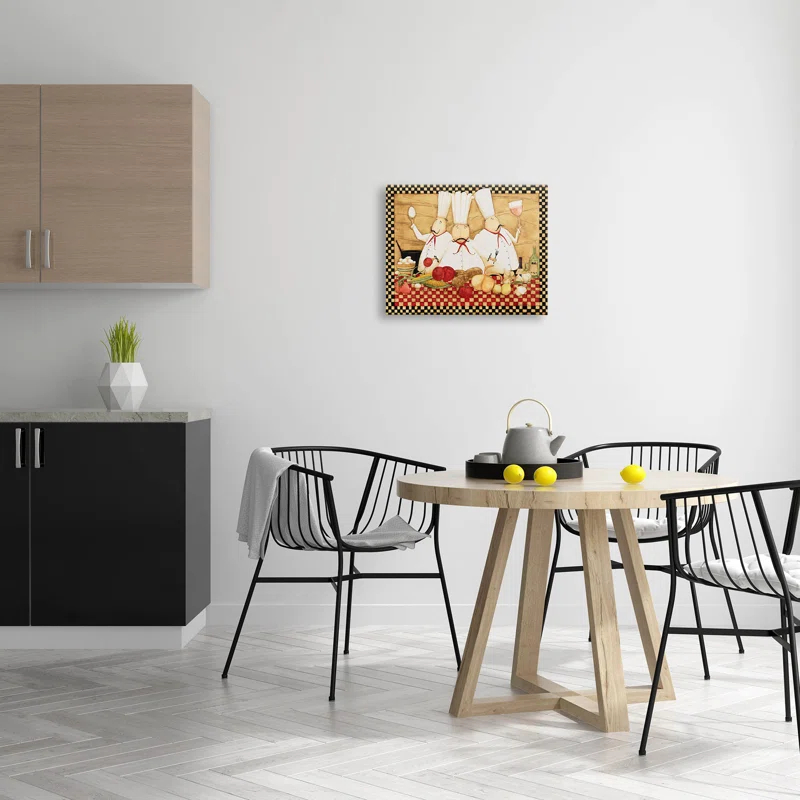 Stupell Industries " Vintage Chefs Checkered Kitchen " by Dan DiPaolo