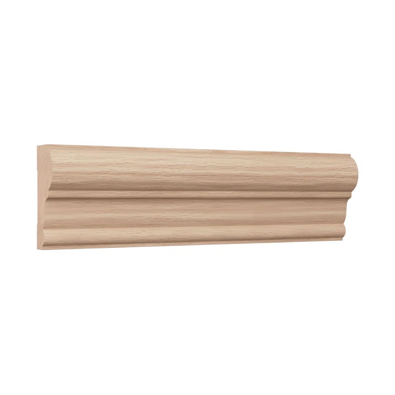 Ekena Millwork WM392 1"D x 2 3/8"W x 96"L Solid Wood Stain Chair Rail Molding