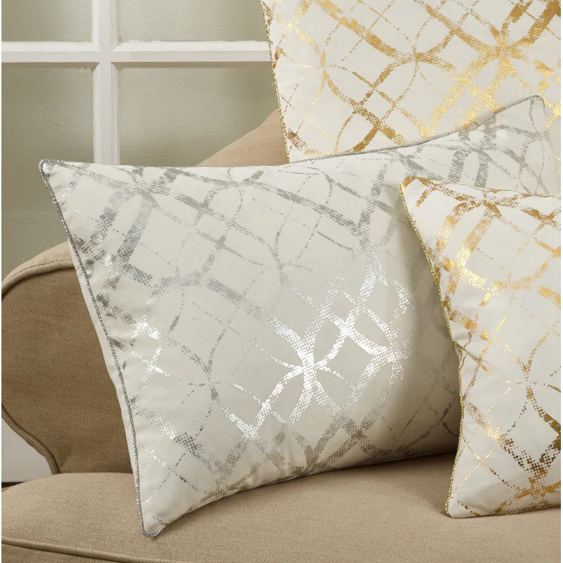 Saro Lustrous Pillow Collection Cotton Throw Pillow