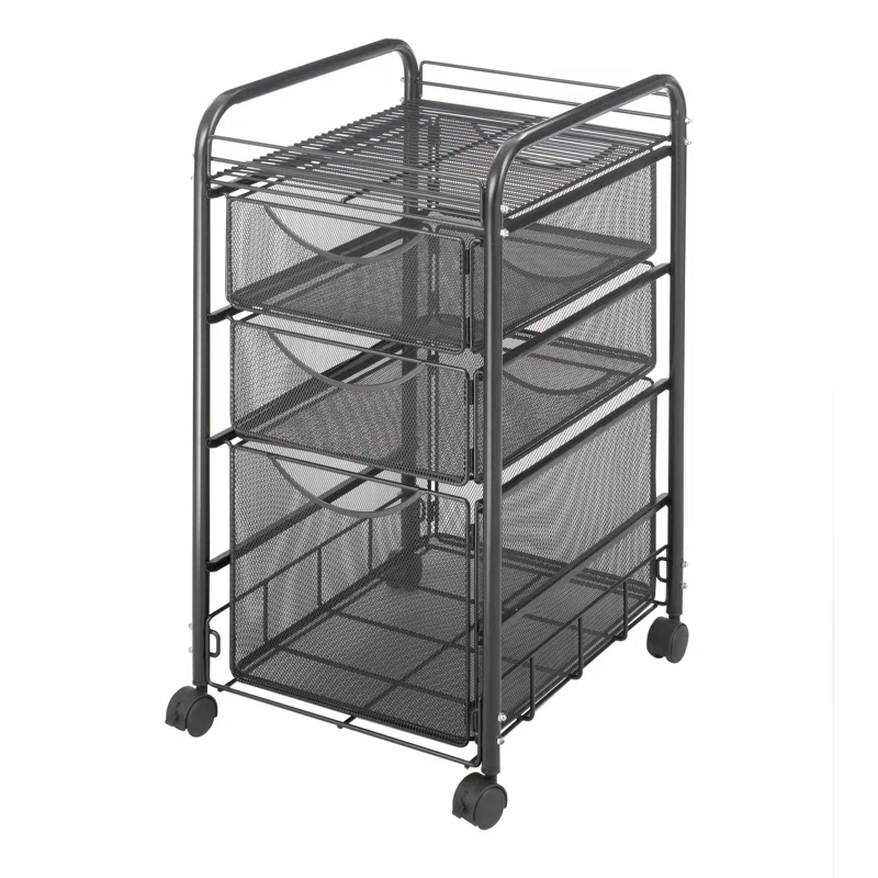 Safco Products Company Onyx™ Mesh Mobile File Cart