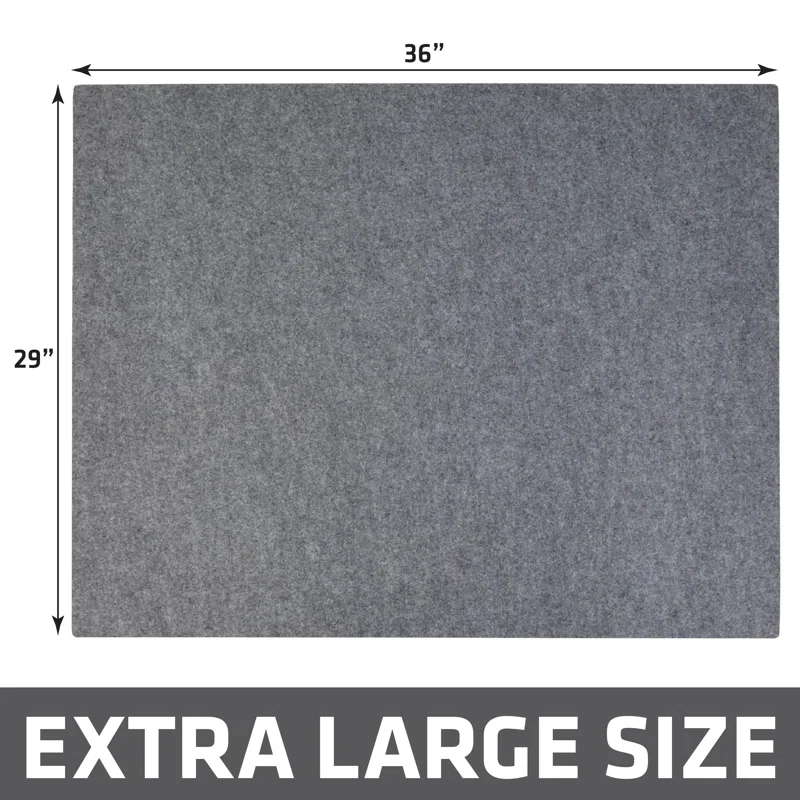 Drymate XL Original Cat Litter Mat, Contains Mess from Box, Protects Floors, Urine-Proof, Machine Washable, Soft on Kitty Paws, Absorbent, Waterproof (29”x36”) (Light Grey) (USA Made)