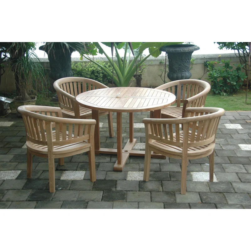 Anderson Teak Tosca 5 Piece Teak Dining Set