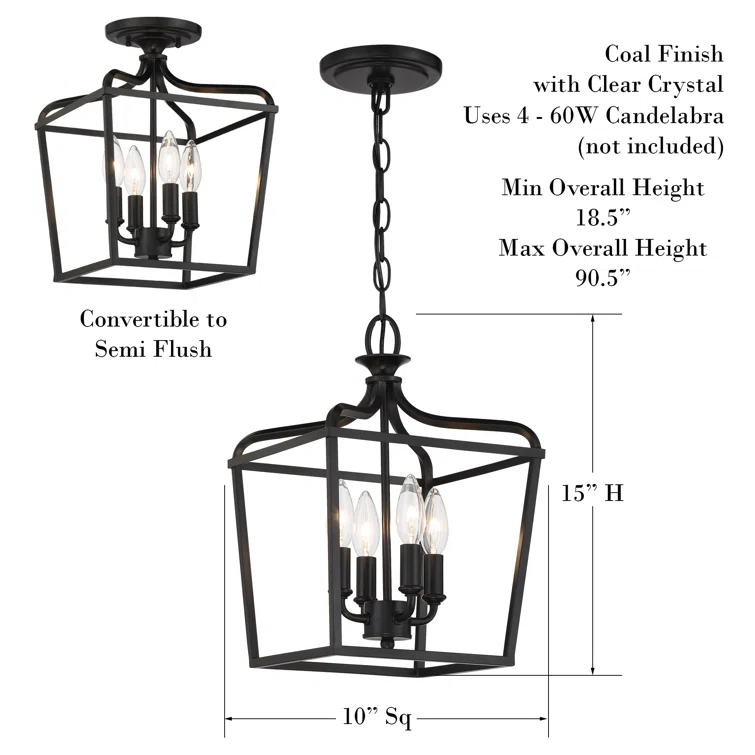 Minka Lavery 4 - Light Lantern Pendant