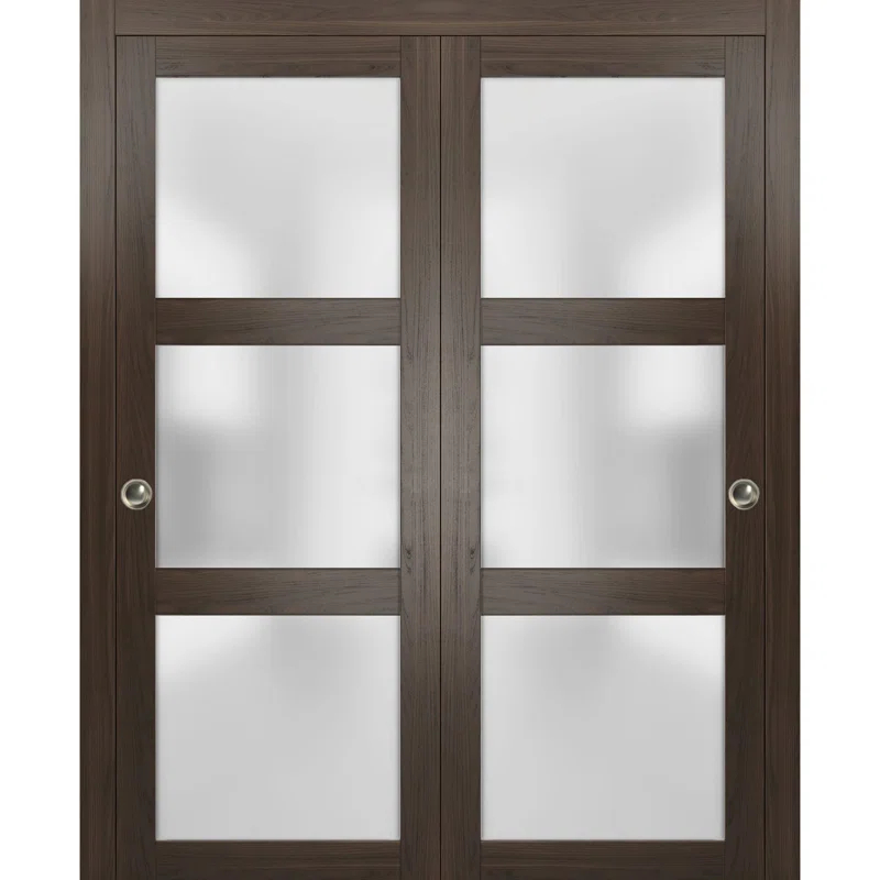 SARTODOORS Lucia Frosted Glass Sliding Closet Doors