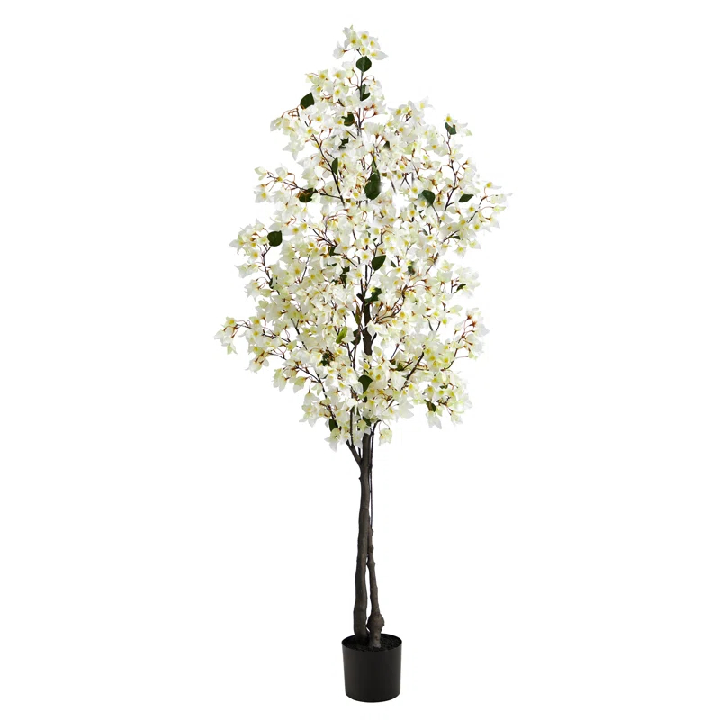 Primrue Faux Flowering Tree in Planter