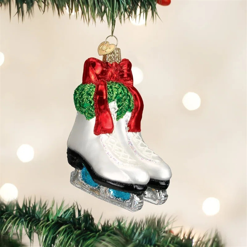 Old World Christmas Holiday Skates Hanging Figurine Ornament & Reviews | Wayfair