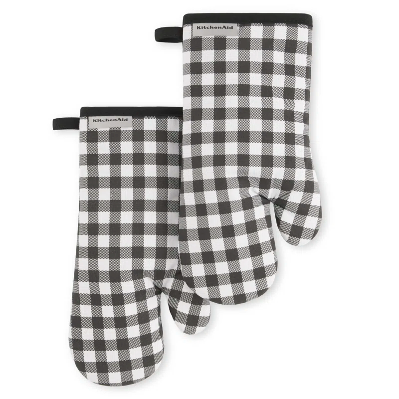KitchenAid® KitchenAid Gingham Oven Mitt 2-Pack Set, 7" x 13" (Set of 2)