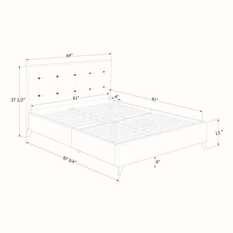 South Shore Queen Platform Bed