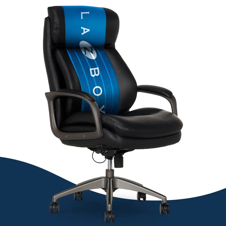 La-Z-Boy La-Z-Boy® Nova Executive Office Chair, Patented AIR Ergonomic Support Technology®, High-Back Premium Comfort & Support, Vegan PU Leather