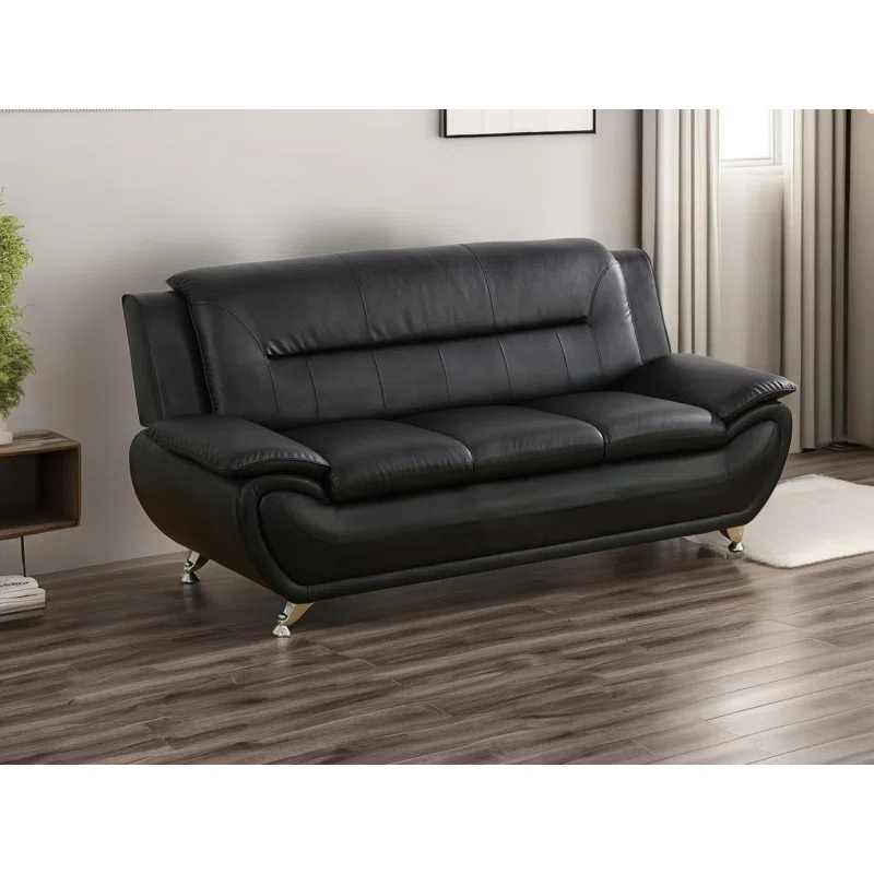 Ceitidh 3 - Piece Faux Leather Living Room Set