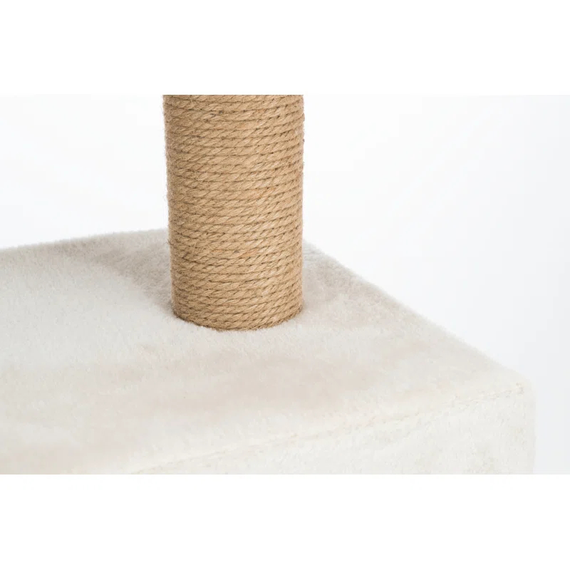 TRIXIE Federico 56" Cat Tower, 4-Level Cat Tree, Sisal Cat Scratching Posts, Plush Condo Platforms Hammock Cat Toy