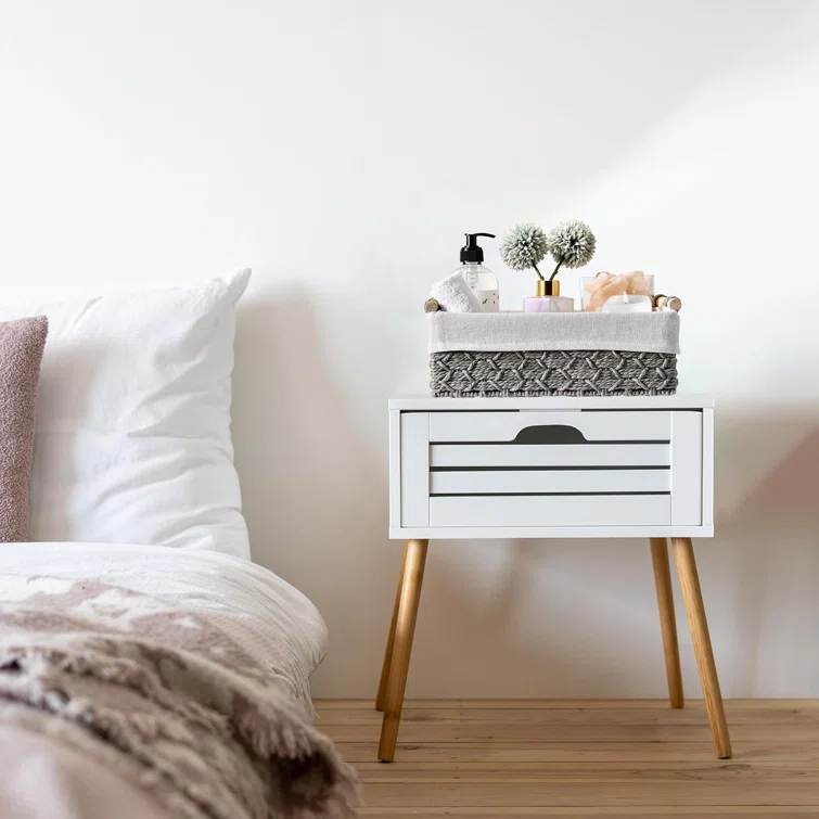 Sorbus Handmade Storage Paper Rope Baskets 2 Pack