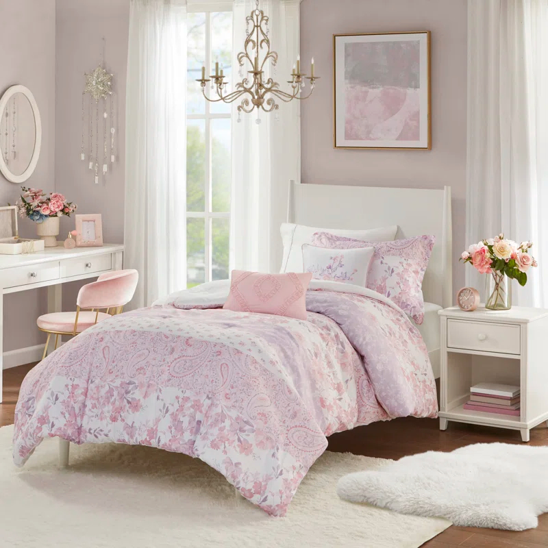 Intelligent Design Floral Paisley Comforter Set