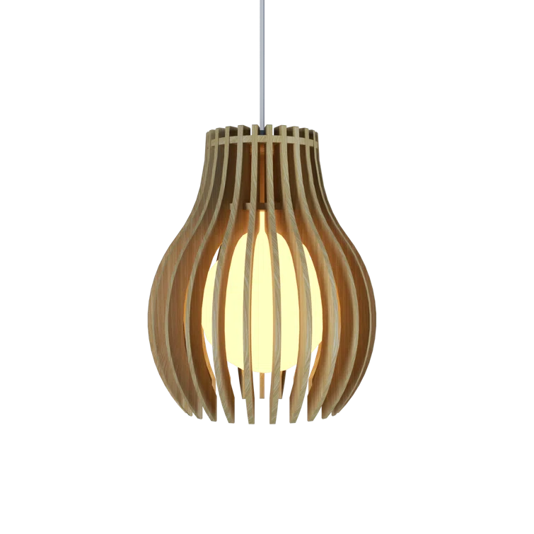 Accord Lighting Stecche Di Legno 1 - Light Single Pendant