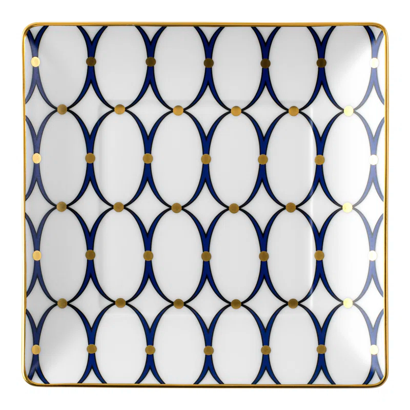 Wedgwood Renaissance Gold Square Tray | Wayfair