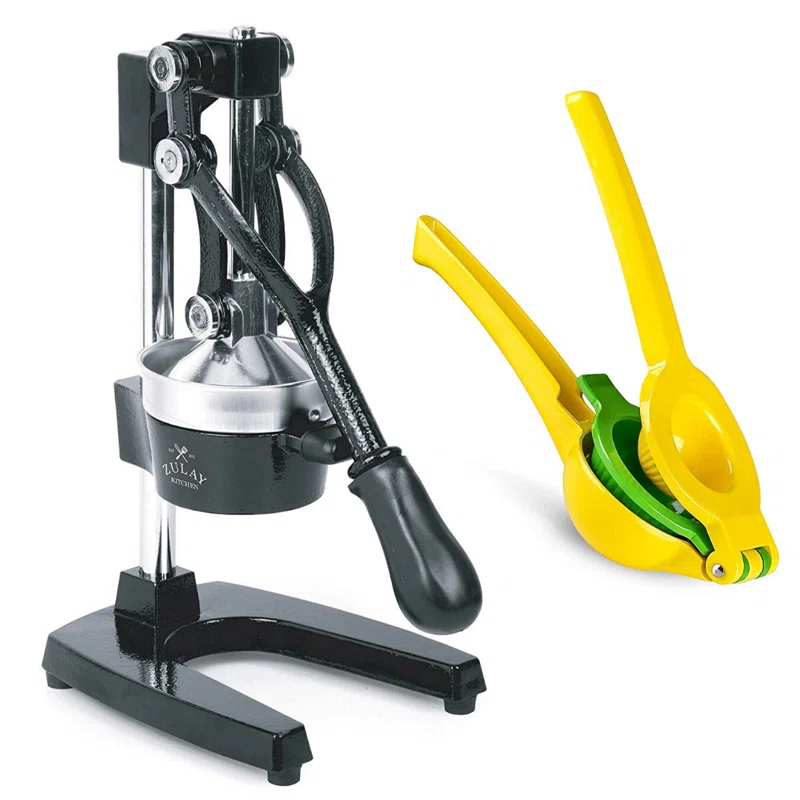 Zulay Kitchen Zulay Kitchen Citrus Complete Set Manual Citrus Press Orange Squeezer & 2-in-1 Metal Lemon Squeezer