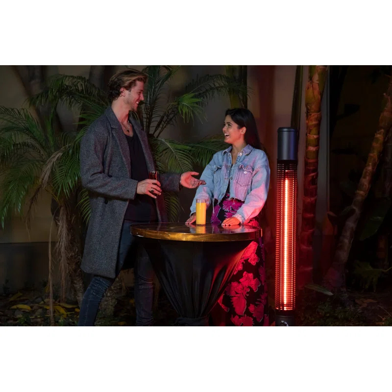 59" 1500 Watt Electric Standing Patio Heater