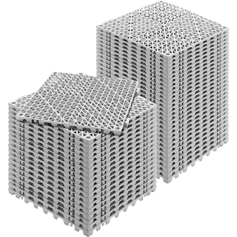 VEVOR VEVOR 12" X 12" Drainage Mats In Different Colors VEVOR 12 W x 12 L Outdoor Deck Tiles (Set of 50)