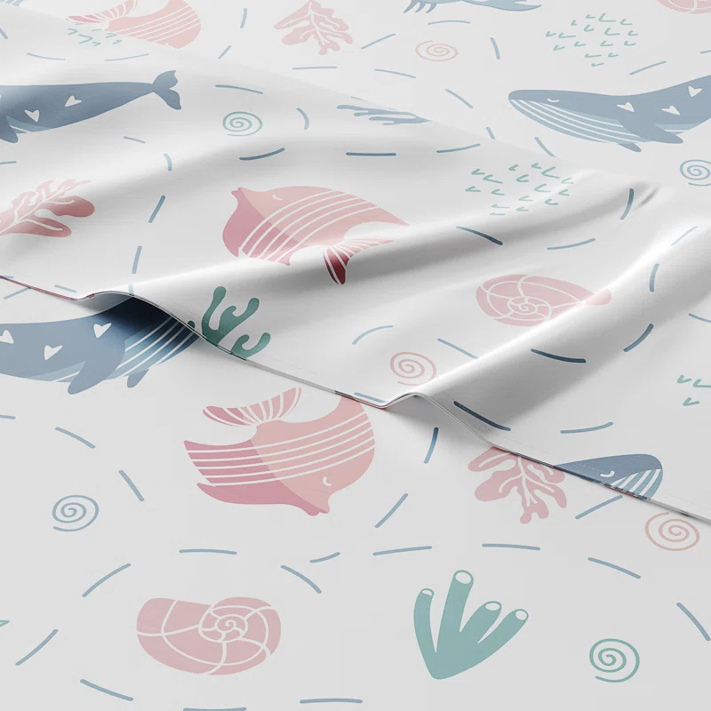 CGK Linens 4 Piece Kids Microfiber Sheet Set - Wrinkle Free - Cute, Cozy, Soft