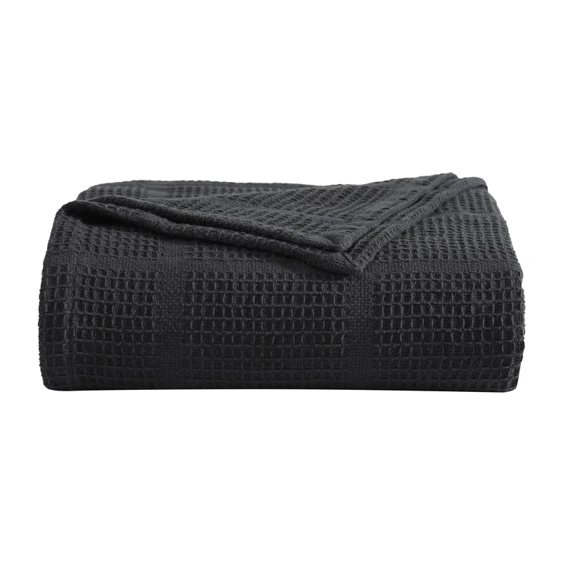 Kenneth Cole Kenneth Cole Waffle Grid Solid Cotton Blanket