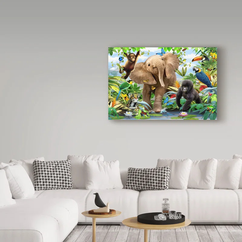 Trademark Fine Art " Baby Jungle " by Howard Robinson